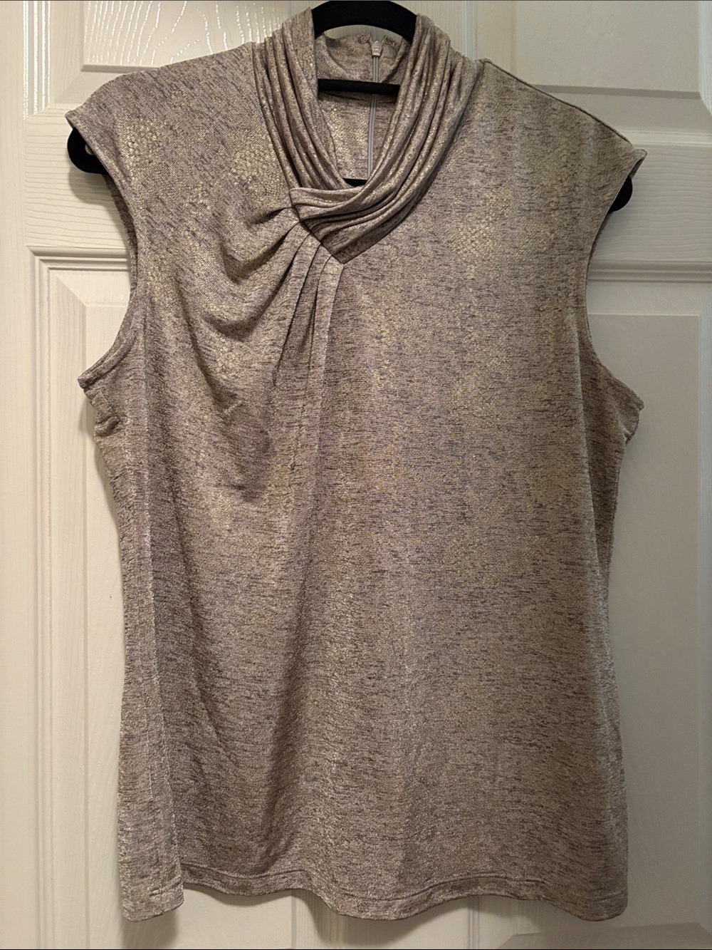Calvin Klein Draped Cowl Neck Sleeveless Top